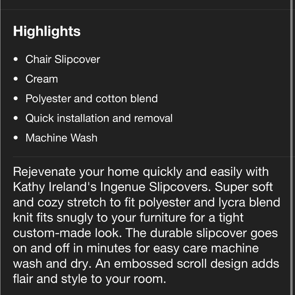 Chair Slipcover - Picture 6 of 6